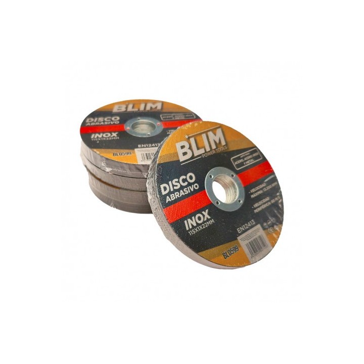 DISCO ABRASIVO INOX 115X1X22MM BLIM