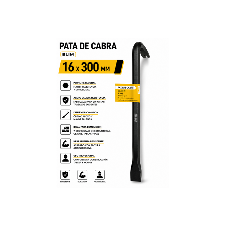 PATA DE CABRA 16X300MM BLIM