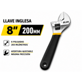 LLAVE INGLESA 8" 200MM CON MANGO RECUBIERTO BLIM