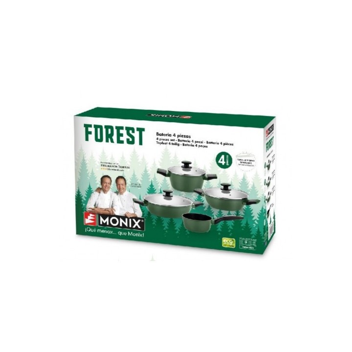 BATERIA DE COCINA 4 PIEZAS FOREST MONIX