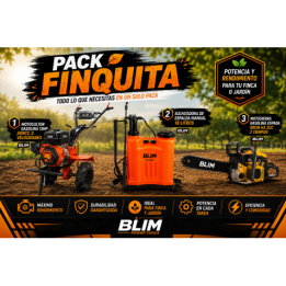 PACK FINCA MOTOCULTOR + MOTOSIERRA + SULFATADORA BLIM