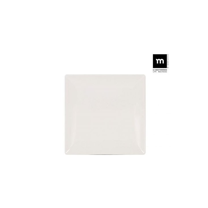 SET 12 PLATOS POSTRE IVORY BRILLO 18CM ELITE LA MEDITERRANEA