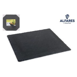 SET 6 BANDEJAS PIZARRA 30X30CM ALFARES