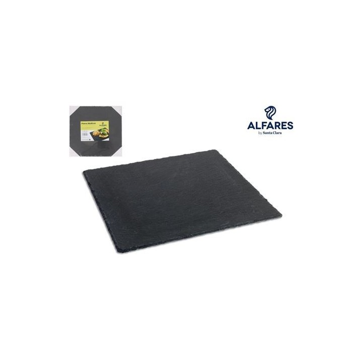SET 6 BANDEJAS PIZARRA 30X30CM ALFARES