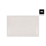 FUENTE RECTANGULAR IVORY BRILLO 34X22.5CM ELITE LA MEDITERRANEA