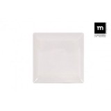 SET 6 PLATOS LLANOS IVORY BRILLO 21CM ELITE LA MEDITERRANEA
