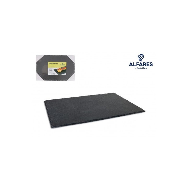 SET 6 BANDEJAS PIZARRA 30X20CM ALFARES