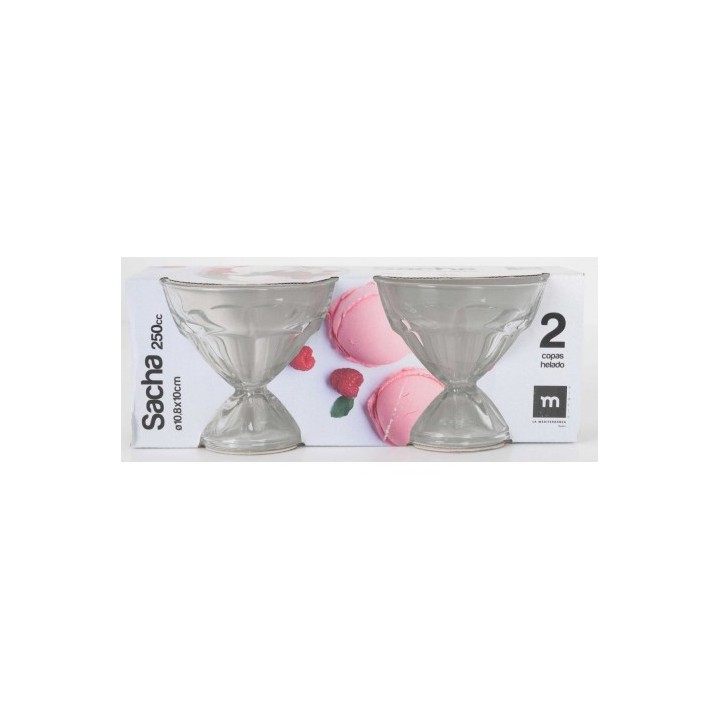 SET 2 COPAS HELADO 250CC SACHA LA MEDITERRANEA