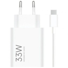 CARGADOR DE PARED XIAOMI 33W CABLE USB-A + USB-C