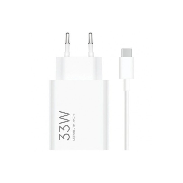 CARGADOR DE PARED XIAOMI 33W CABLE USB-A + USB-C