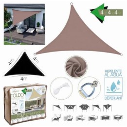 TOLDO TRIANGULAR 4X4X4 METROS TOPO CON BOSLA