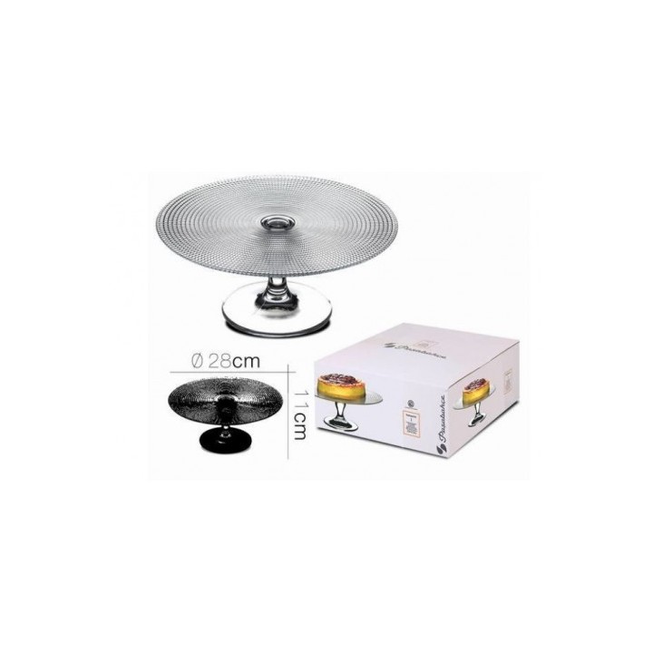 PLATO VIDRIO PARA REPOSTERIA DE 28CM PASABAHCE