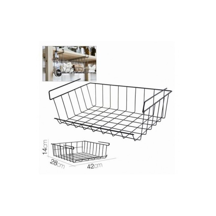CESTA HOSTELERIA COLGANTE NEGRA 42X28X14