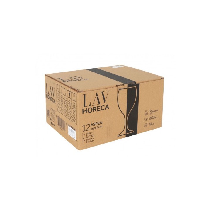 SET 12 COPAS DE AGUA 34CL ASPEN LAV HORECA
