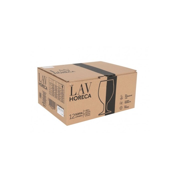 SET 12 COPAS CERVEZAS 400ML SOFIA LAV HORECA