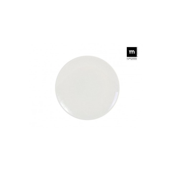 SET 6 PLATOS LLANOS 26CM MONACO IVORY LA MEDITERRANEA