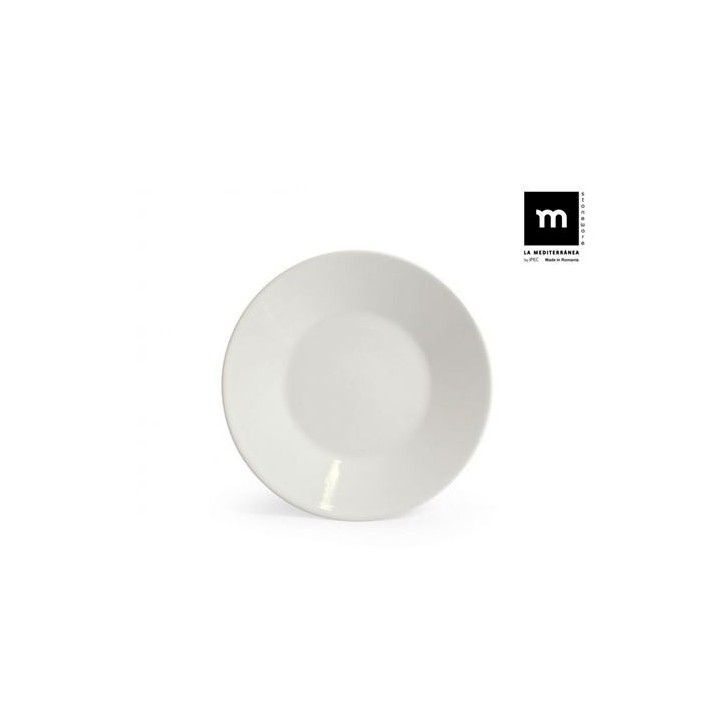 SET 12 PLATOS POSTRE IVORY BRILLO 21.5CM MAITRE LA MEDITERRANEA