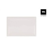 SET 6 FUENTES RECTANGULAR IVORY BRILLO 30X20CM LA MEDITERRANEA