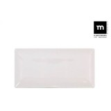 SET 18 FUENTES RECTANGULAR IVORY BRILLO 30X15CM LA MEDITERRANEA