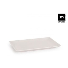 SET 24 FUENTES RECTANGULAR IVORY BRILLO 13X20CM LA MEDITERRANEA