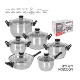 BATERIA DE COCINA 6 PIEZAS INDUCCION GENOVA QUTTIN