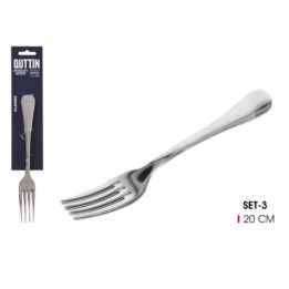 SET 3 TENEDORES MESA 2MM CLASSIC QUTTIN