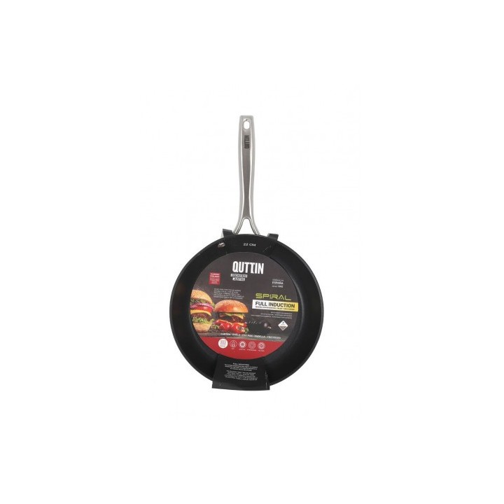 SARTEN ALUMINIO FORJADO FULL INDUCCION 22CM SPIRAL QUTTIN