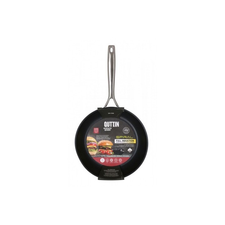 SARTEN ALUMINIO FORJADO FULL INDUCCION 24CM SPIRAL QUTTIN