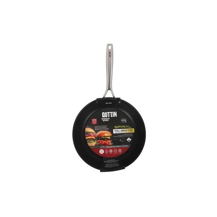 SARTEN ALUMINIO FORJADO FULL INDUCCION 26CM SPIRAL QUTTIN