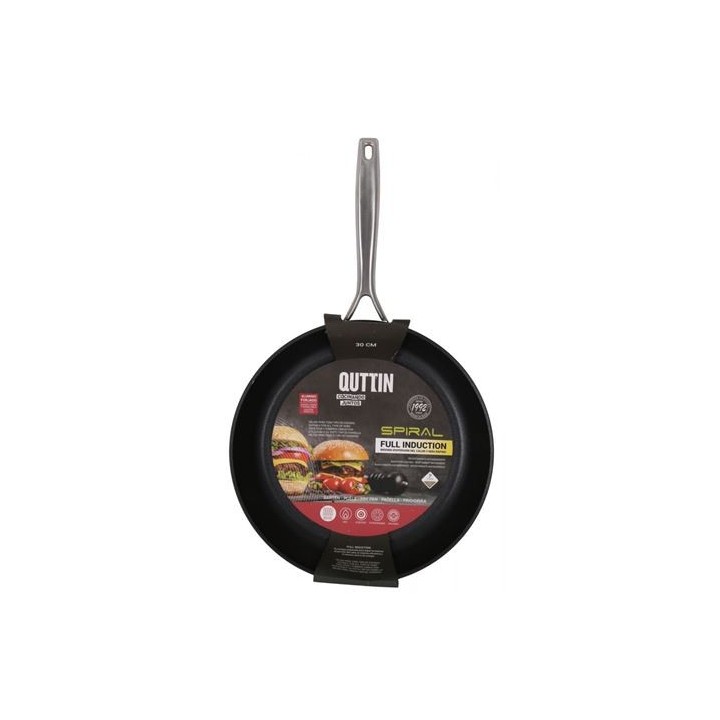 SARTEN ALUMINIO FORJADO FULL INDUCCION 30CM SPIRAL QUTTIN