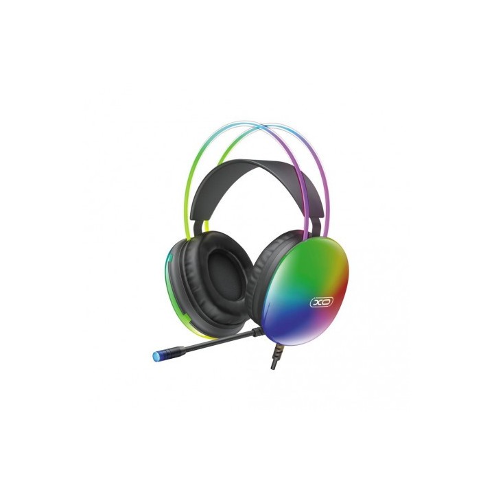 AURICULARES GAMING DIADEMA CON CABLE NEGRO GE11 XO