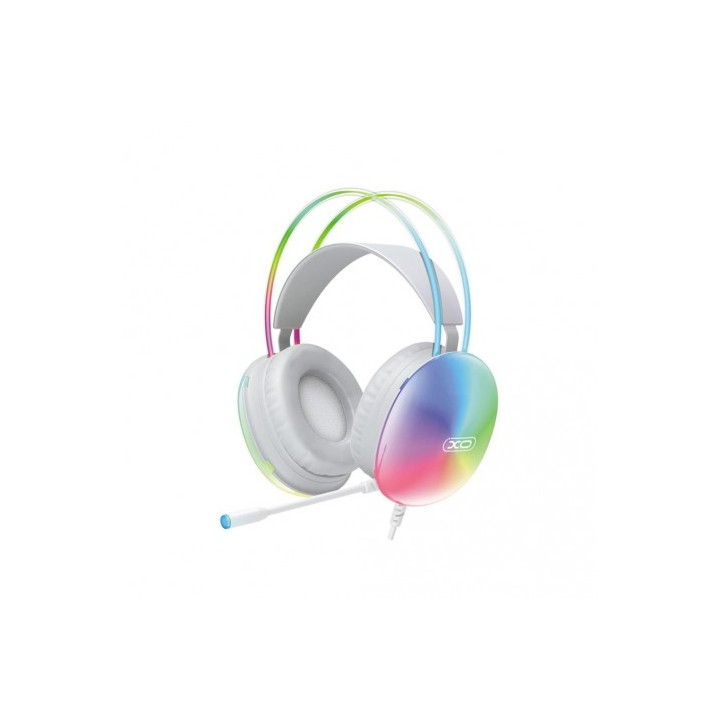 AURICULARES GAMING DIADEMA CON CABLE BLANCO GE11 XO