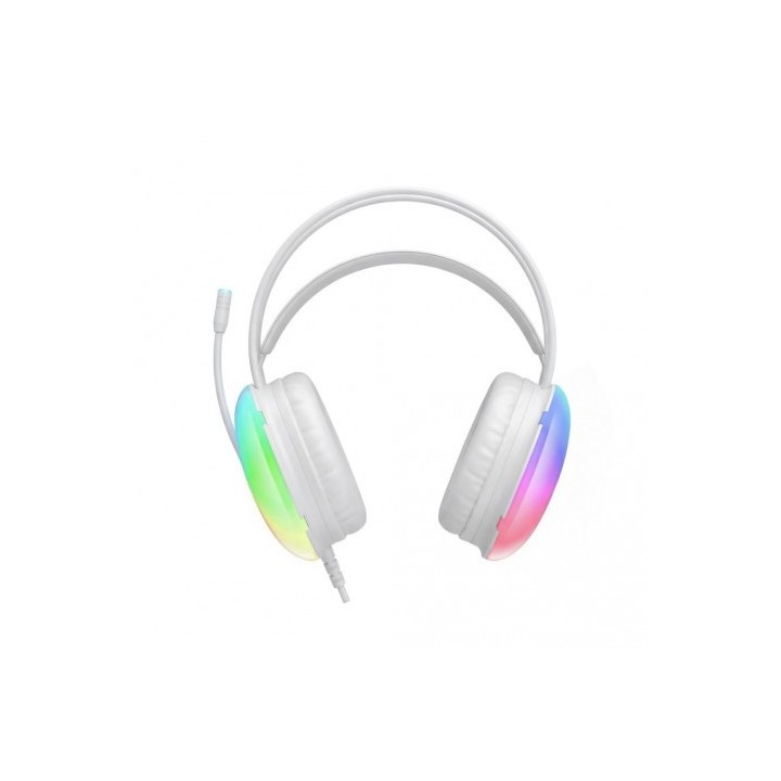 AURICULARES GAMING DIADEMA CON CABLE BLANCO GE11 XO