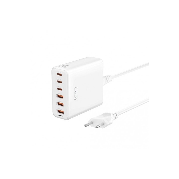 CARGADOR DE CORRIENTE 75W 6 TOMAS 3USB A 3USBC L133 XO