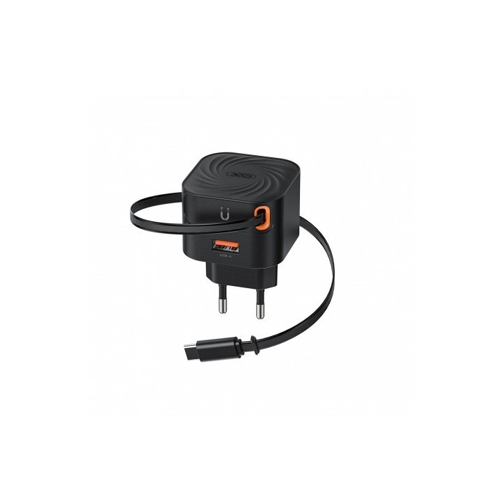 CARGADOR TIPO C CARGA RAPIDA 20W RETRACTIL L165 XO