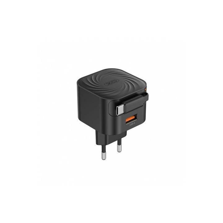 CARGADOR TIPO C CARGA RAPIDA 20W RETRACTIL L165 XO