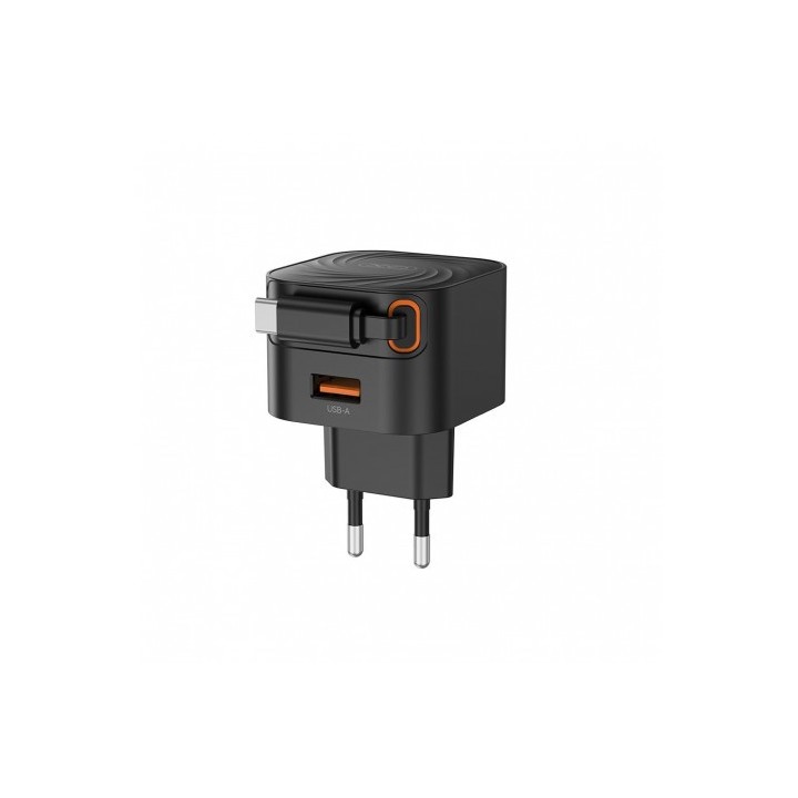 CARGADOR TIPO C CARGA RAPIDA 20W RETRACTIL L165 XO