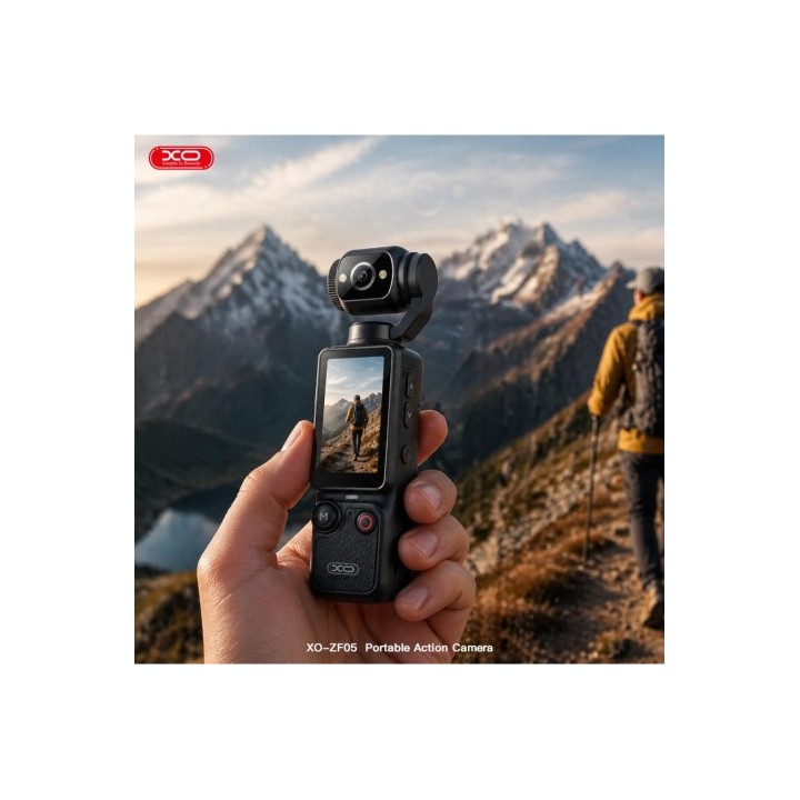 CAMARA ACCION PORTATIL UHD 4K NEGRA ZF05 XO
