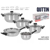 BATERIA DE COCINA 8 PIEZAS INDUCCION GENOVA QUTTIN