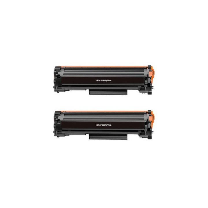 PACK 2 CARTUCHOS DE TONER GENERICOS HP CF244A REEMPLAZA 44A