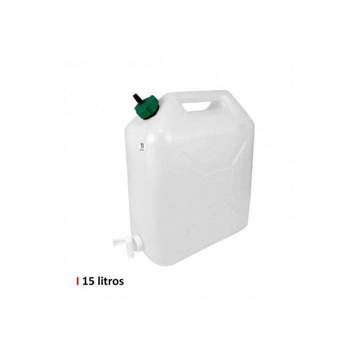 BIDON DE AGUA CON GRIFO 15 LITROS EXTRA FUERTE EDA