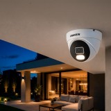 CAMARA IP DOMO 4MP POE DUAL LIGHT CON IA MICRÓFONO Y MICRO SD CAMVIEW