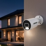 CAMARA IP BULLET 4MP POE DUAL LIGHT CON IA MICRÓFONO Y MICRO SD CAMVIEW