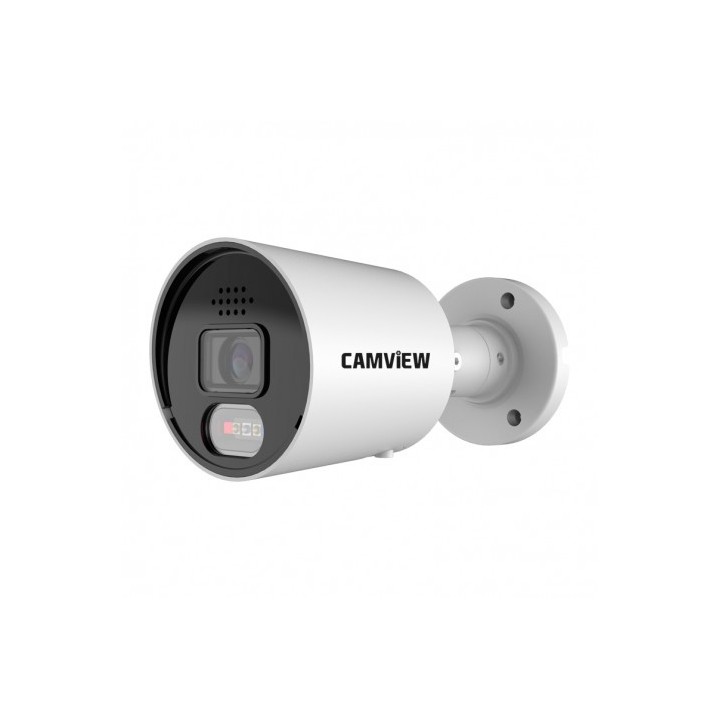 CAMARA IP BULLET 5MP POE FULL AI SIRENA, AUDIO, LUCES Y MICRO SD CAMVIEW