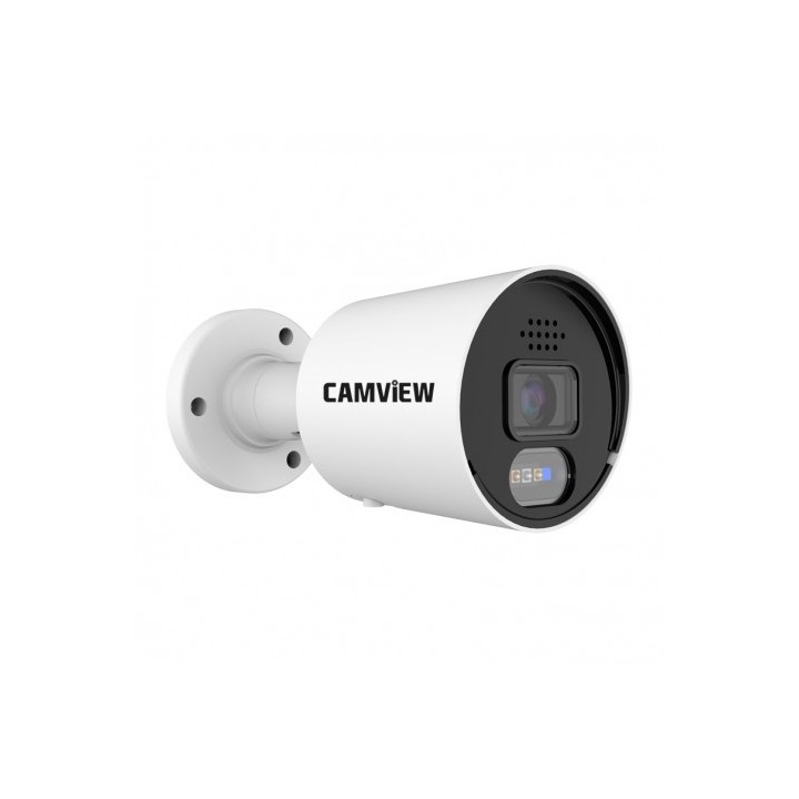 CAMARA IP BULLET 5MP POE FULL AI SIRENA, AUDIO, LUCES Y MICRO SD CAMVIEW