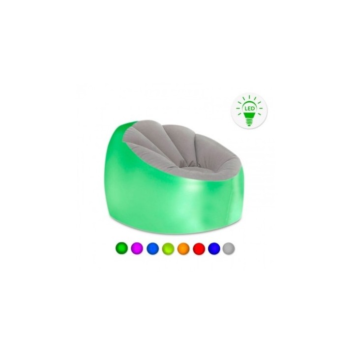 ASIENTO HINCHABLE LED CON MANDO A DISTANCIA |100KG | IP67 | INNOVAGOODS
