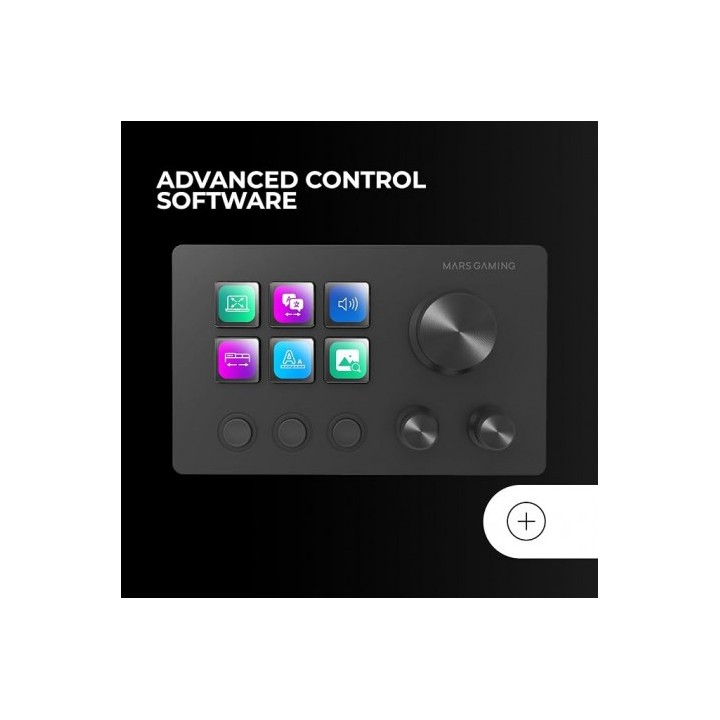 STREAM DECK MARS GAMING MDS-TWO | CONTROL DECK COMPACTO 6 TECLAS