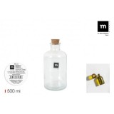 BOTELLA FRASCA 500ML CON TAPON CORCHO LA MEDITERRANEA