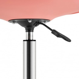 SILLA DE ESCRITORIO CON RUEDAS 91X47X58CM ROSA