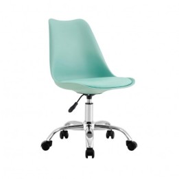 SILLA DE ESCRITORIO CON RUEDAS 91X47X58CM VERDE
